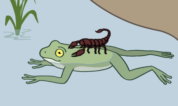 Scorpion_and_the_frog_kurzon.png